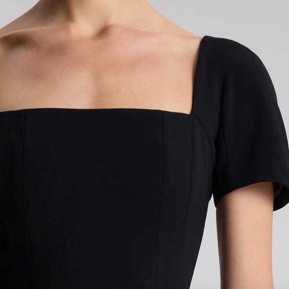 NWT A.L.C. Elvie Midi Dress – Black – Size 6 – Structured Cady – $595 Retail - Picture 3 of 11